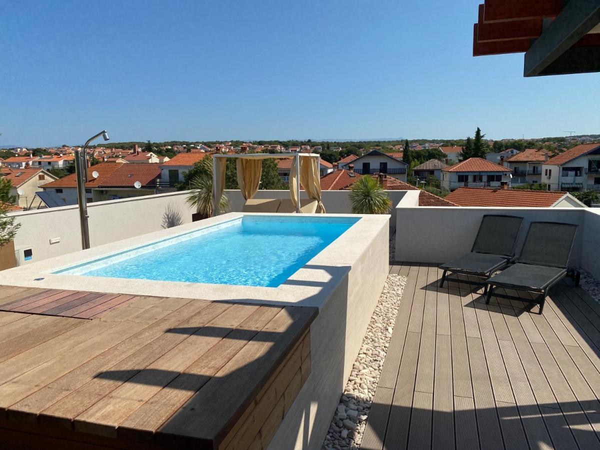 Shell Sky Luxury Penthouse With Private Pool Apartment Zadar Bagian luar foto