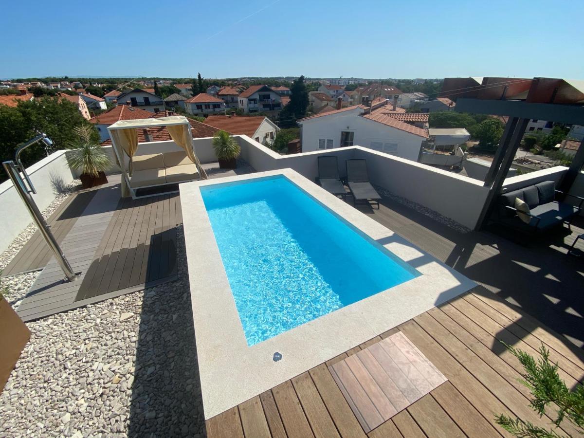 Shell Sky Luxury Penthouse With Private Pool Apartment Zadar Bagian luar foto